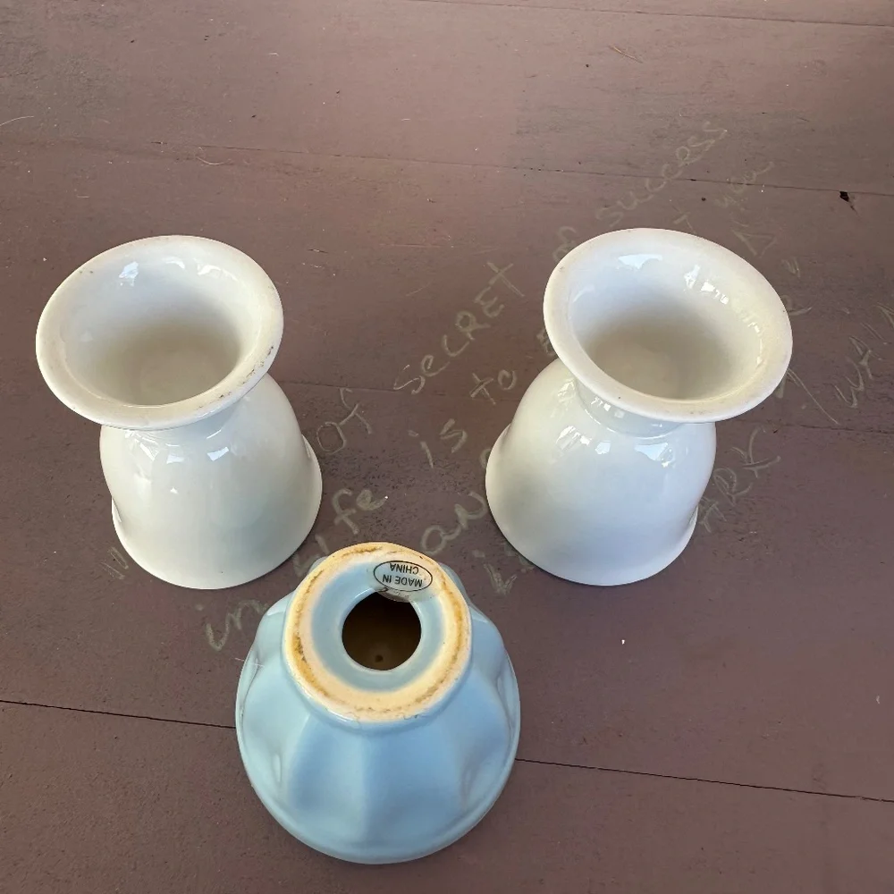 Williams Sonoma 2 egg cups + 1 Anthropologie egg cup